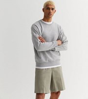 New Look Light Green Relaxed Fit Bermuda Shorts